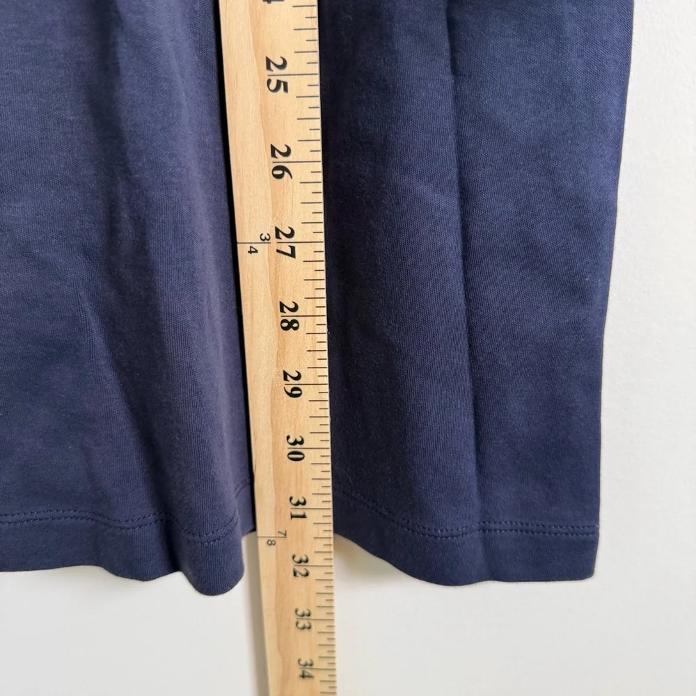 Tory Burch Classic‎ Emilia Bow Tie Long Sleeve Basic Mini Dress Navy Size Small